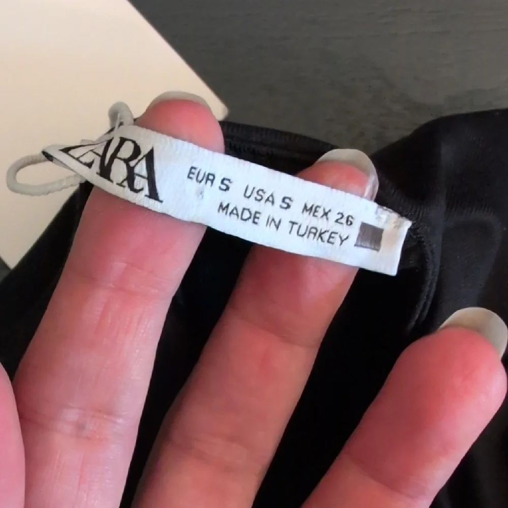 Zara Black Sleeveless Asymmetrical Bodysuit - Picture 9 of 9